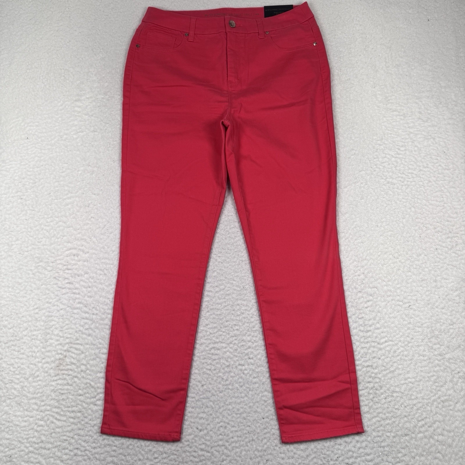 Chicos So Slimming Girlfriend Ankle Jeans Womens 1.5 Malibu Punch 31x27